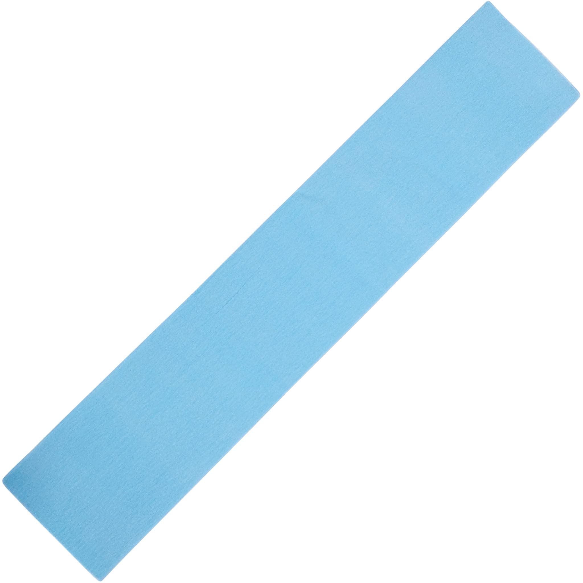 Large Light Blue Crepe Paper Sheets, Bright Colours for Crafting Paper Streamers & Flowers, 50cm x 300cm Roll