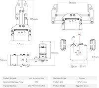 Vista 7 de Robot mecánico de la recogida del agarrador del agarrador del robot de la garra, BigClaw sin servo