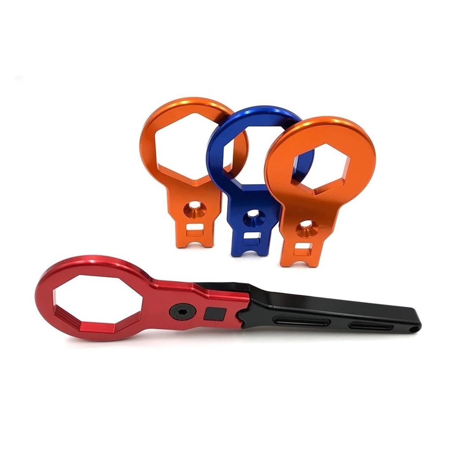 QZIVNBPM Motorcycle Fork Cap Wrench and Sleeve Fit for KYB SHOWA WP Front Shock Absorber Removal Repair Tool 50/49/35mm Spanner Flywheel Locking Tool Puller