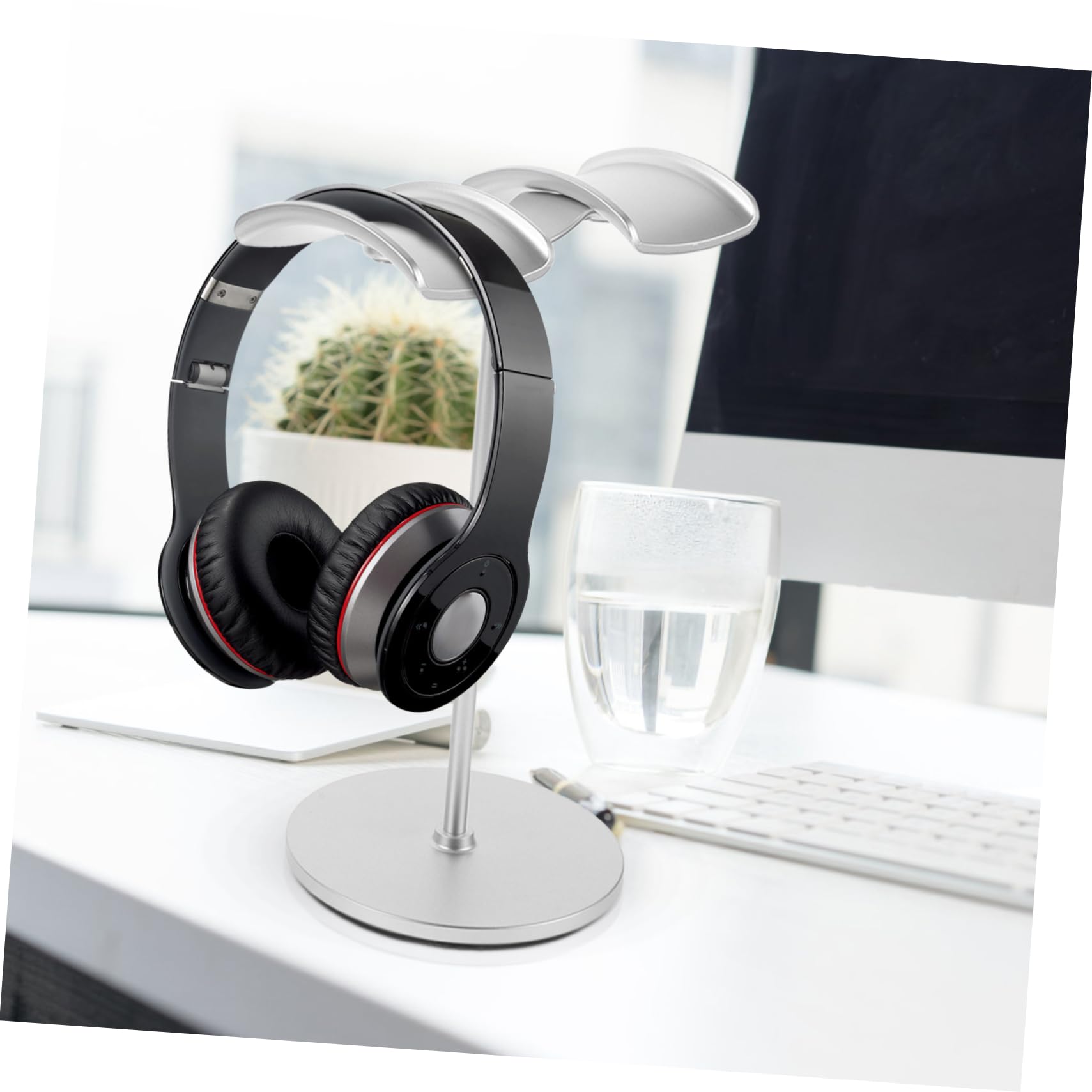 NUOBESTY 2pezzi Supporto Per Cuffie Da Supporto Per Cuffie Da Tavolo Per Da Gioco Stabile Per Realizzato in Plastica Lucida Adatto Per Bar Camere Da Letto Studio e Hotel
