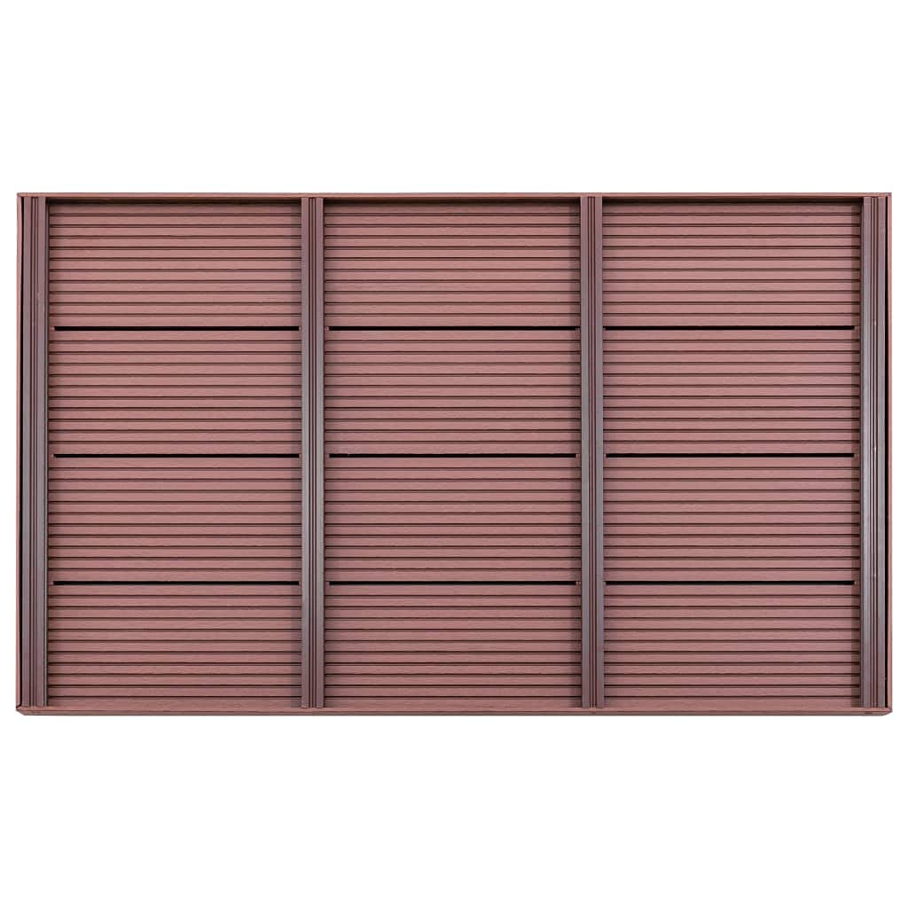 vidaXL Vloerelement voor solardouche 101x63x5,5 cm HKC bruin