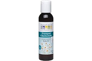Aura Cacia 4-Ounce Tranquil Chamomile Body Oil for Serene Skin
