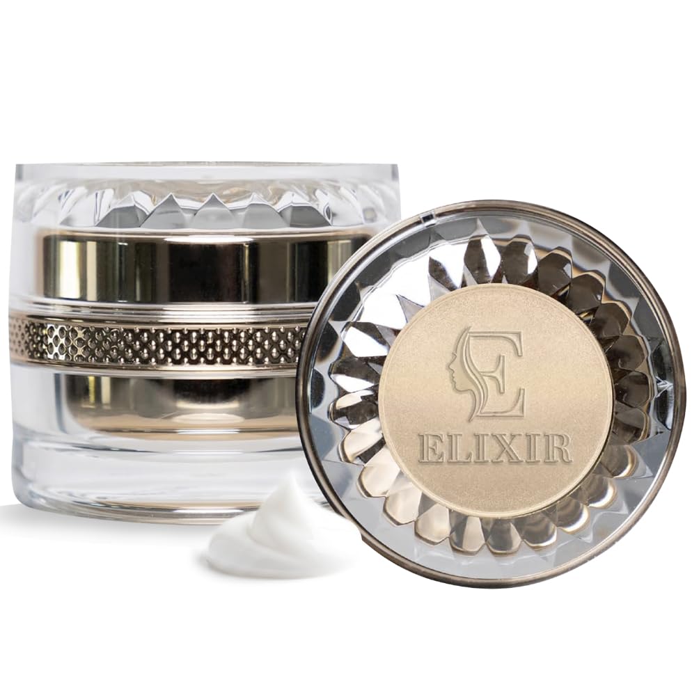 Sponsored Ad - Elixir Day Cream Luxurious Silk Anti-Aging Cream NO Preservatives or Parabens. For All Skin Types,Targets Wrinkles Face,Neck & Decollate Over 50 Skin Nutrients,Collagen,Squalene & Repair Vitamins