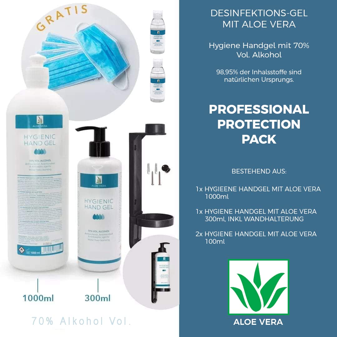 Hygienic Handgel Desinfektionsgel mit Aloe Vera 100ml  10 Stck  zur  hygienischen und schnellen Handreinigung ohne Wasser  Ideal fr unterwegs  : Amazon.de: Drogerie & Krperpflege