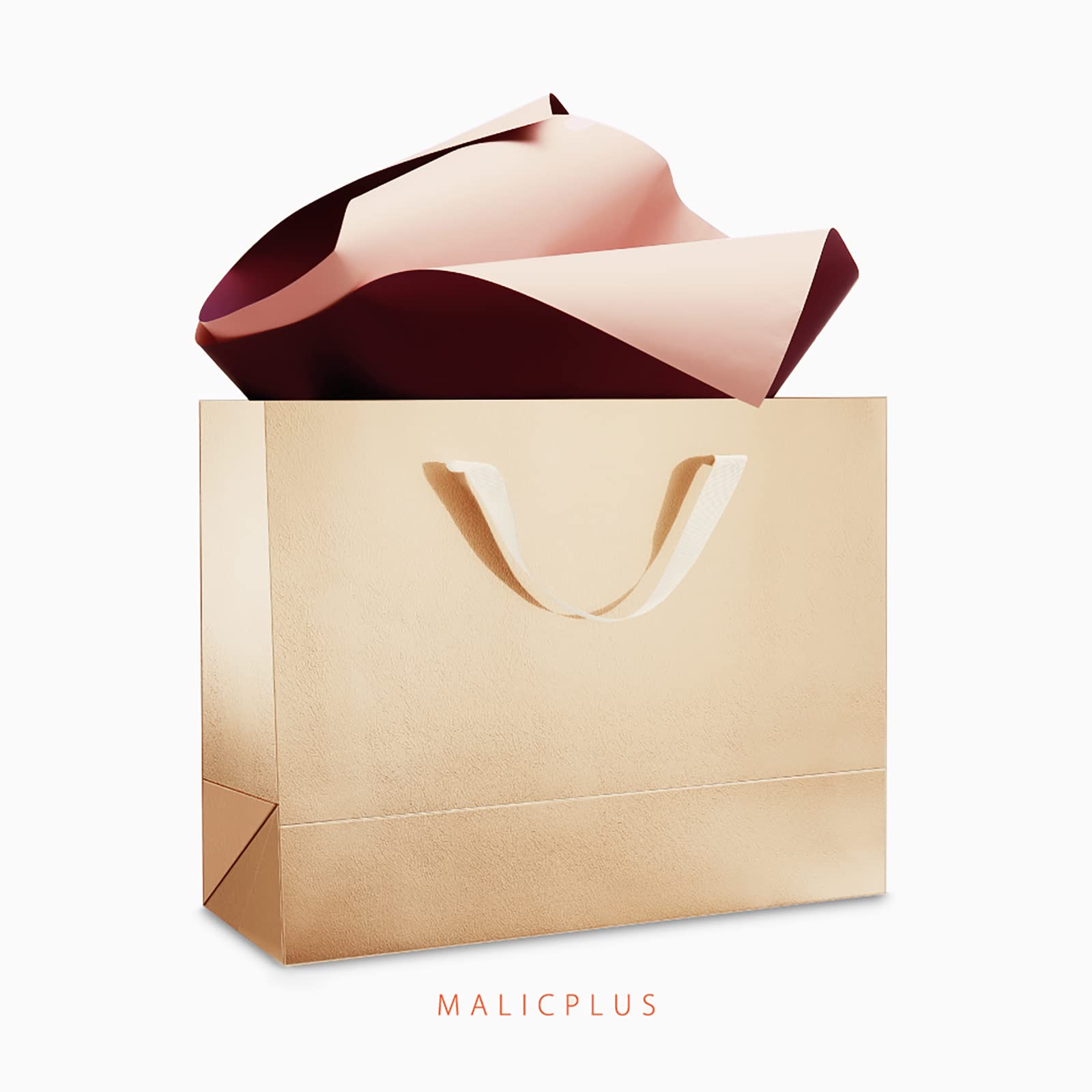 MALICPLUS 12 dużych torebek prezentowych, 33 x 15 x 25 cm, luksusowe duże torby na prezenty z uchwytami na Święto Dziękczynienia i każdą okazję (szampańskie złoto z teksturą trawy)
