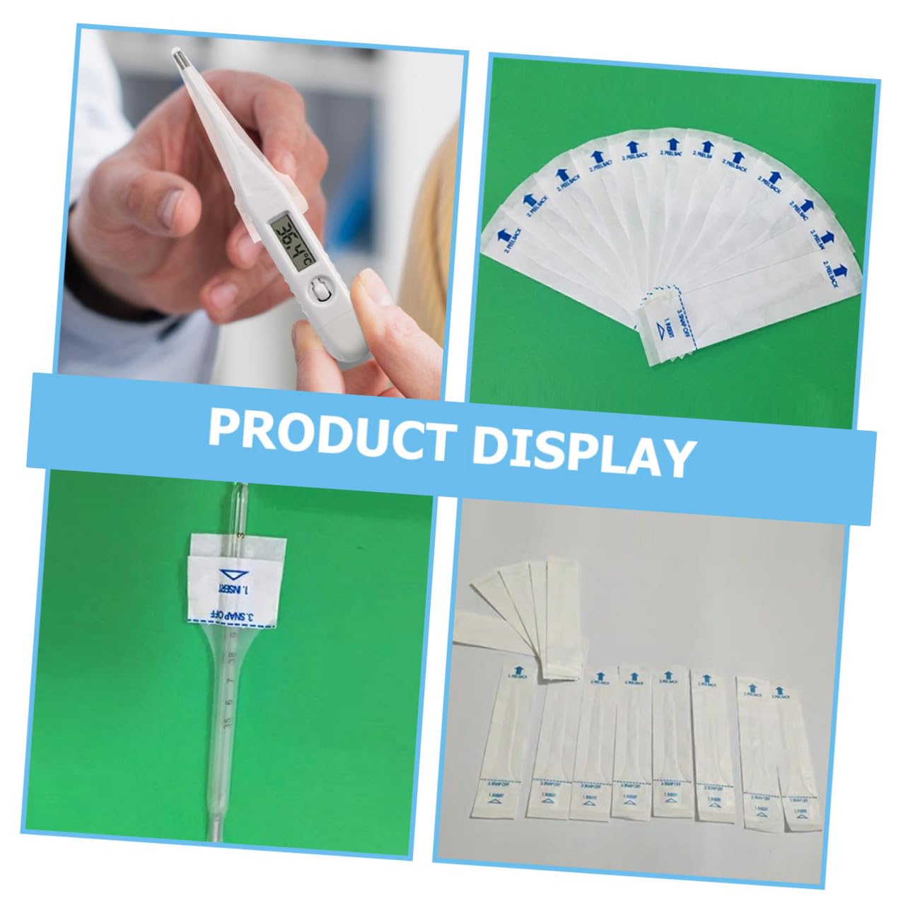 FOMIYES 500 Stck Thermometer Schutzfolien Hygienische Digitale Sondenabdeckungen Schutzkappen für Fieberthermometer Haustier Thermometer Geeignet