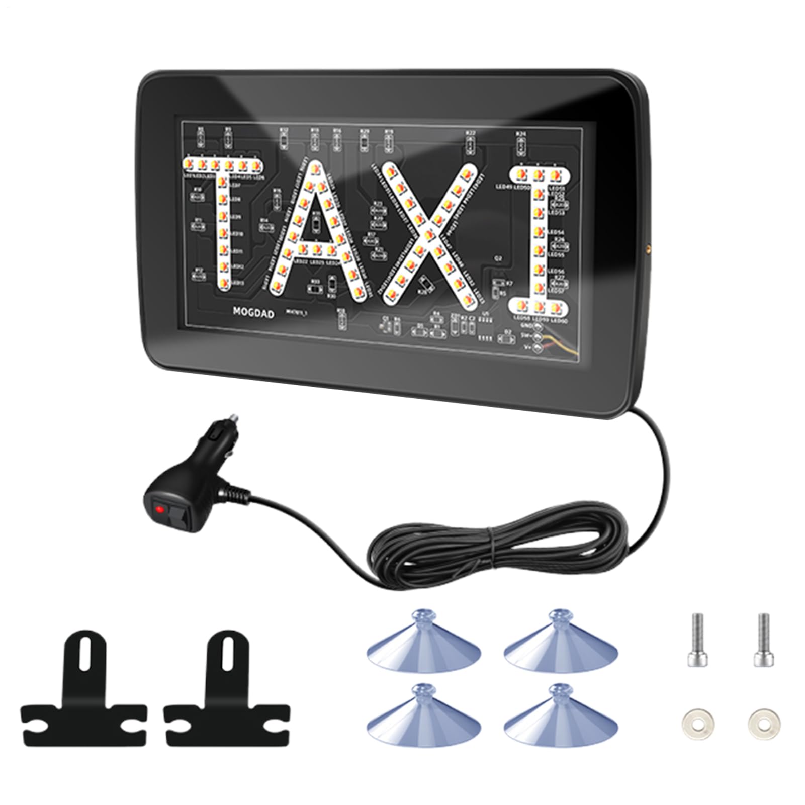 Panel LED Para Taxi De 12V, Indicador Bicolor Rojo/verde Con Ventosa Para Parabrisas