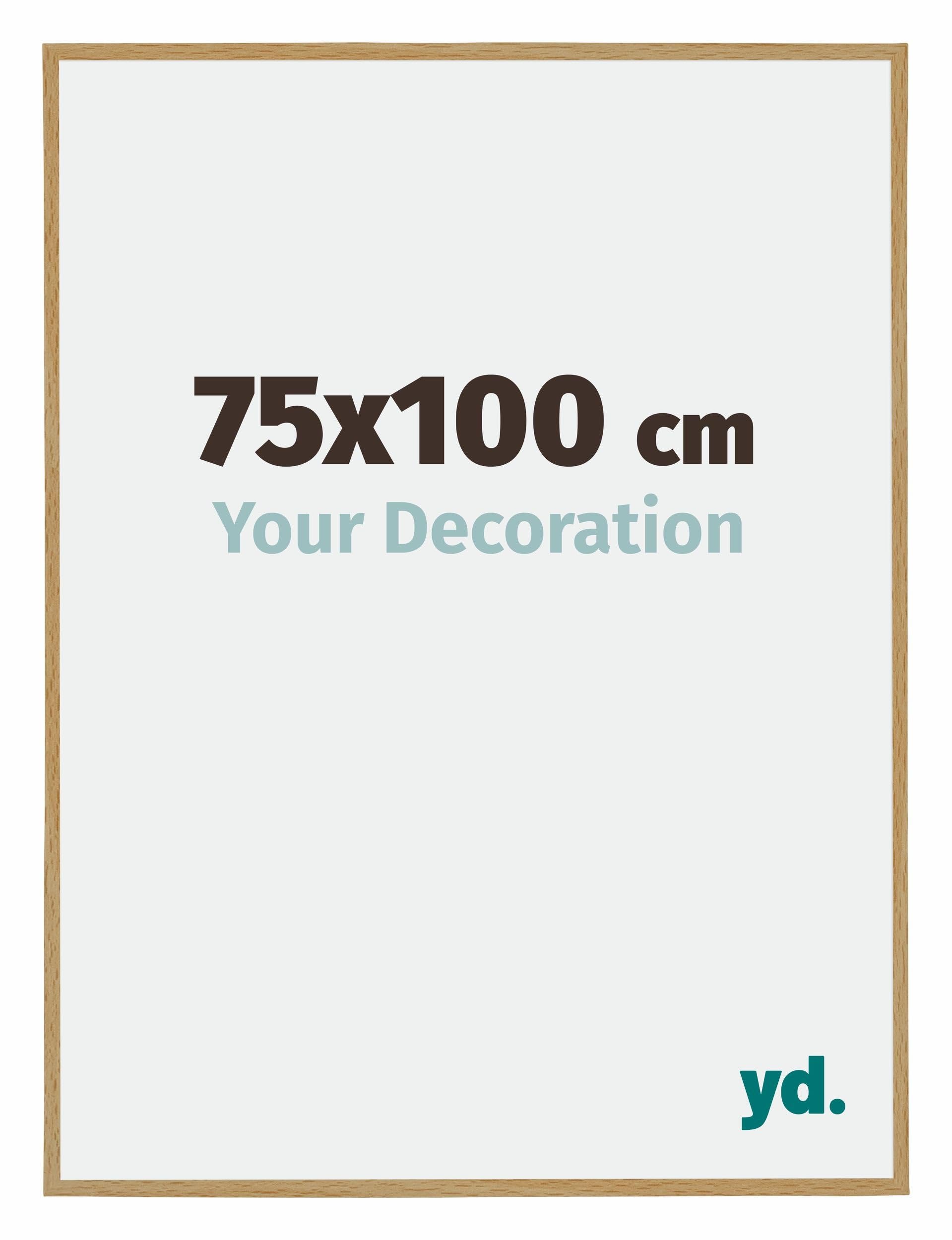 Your Decoration - Picture Frame 75x100 cm - Beech Light - Decorative Wall Frame in Plastic with Antireflection - Frame 75x100 - Evry โ image 1