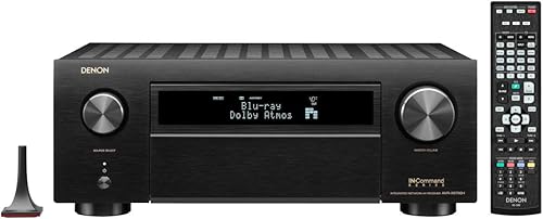 Denon AVR-X6700H 8K Ultra HD de 11.2 canales (140W x 11), modelo AV 2020, audio y video 3D con IMAX mejorado, construido para juegos, transmisión de