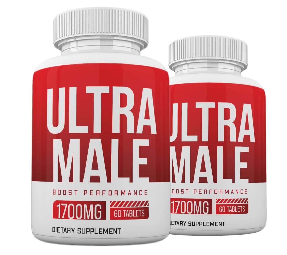 (2 Pack) Ultra Male Pills, Power Ultra Male Supplement Advanced Formula, 120 Count