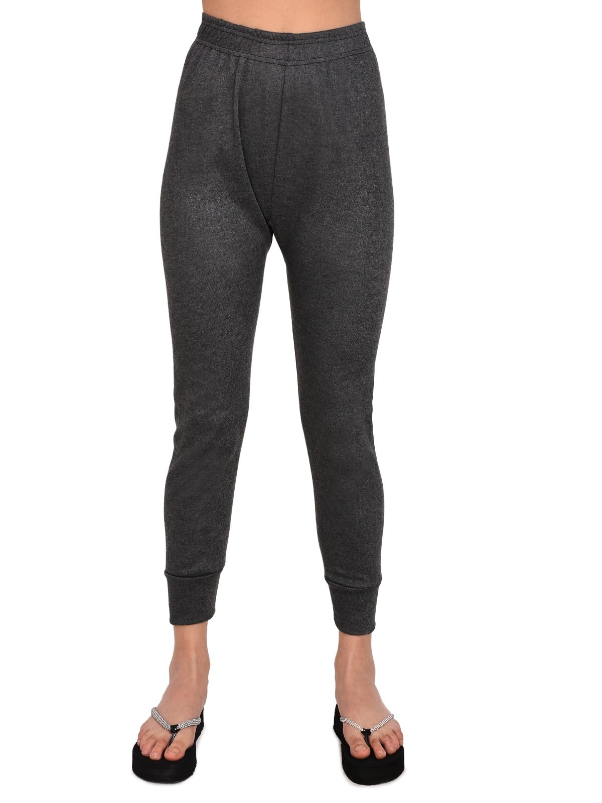 Women's Thermal Leggings | Skinny Fit Fleece Lined Winter Wear Bottoms | Warm Stretchable Pants for Cold Weather | Soft Insulated Innerwear