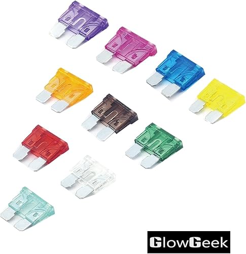 Miniatura 5 de 100 piezas surtidas de fusibles de hoja estándar para automóvil, camión, 2A, 3A, 5A, 7.5, A, 10A, 15A, 20A, 25A, 30A, 35A, autos, barcos, camiones,