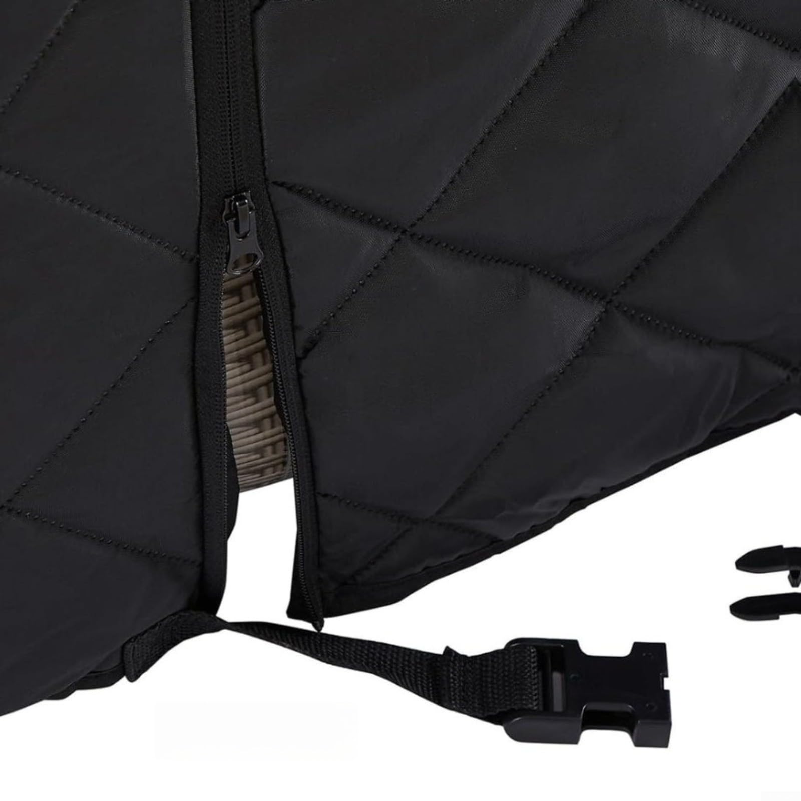 Housse thermique gonflable, pour protection isolante imperméable avec dessus noir absorbant le soleil, 145 x 145 x 70 cm, convient pour 4 à 6 personnes spa carré (noir)
