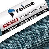 パラコード 4mm 9芯 20m 30ｍ〔100本以上のパラコードから選んだ本物の1品〕 耐荷重250kg テント ロープ ガイロープ キャンプ アウトドア アクセサリー制作 preime (グリーン, 30m)