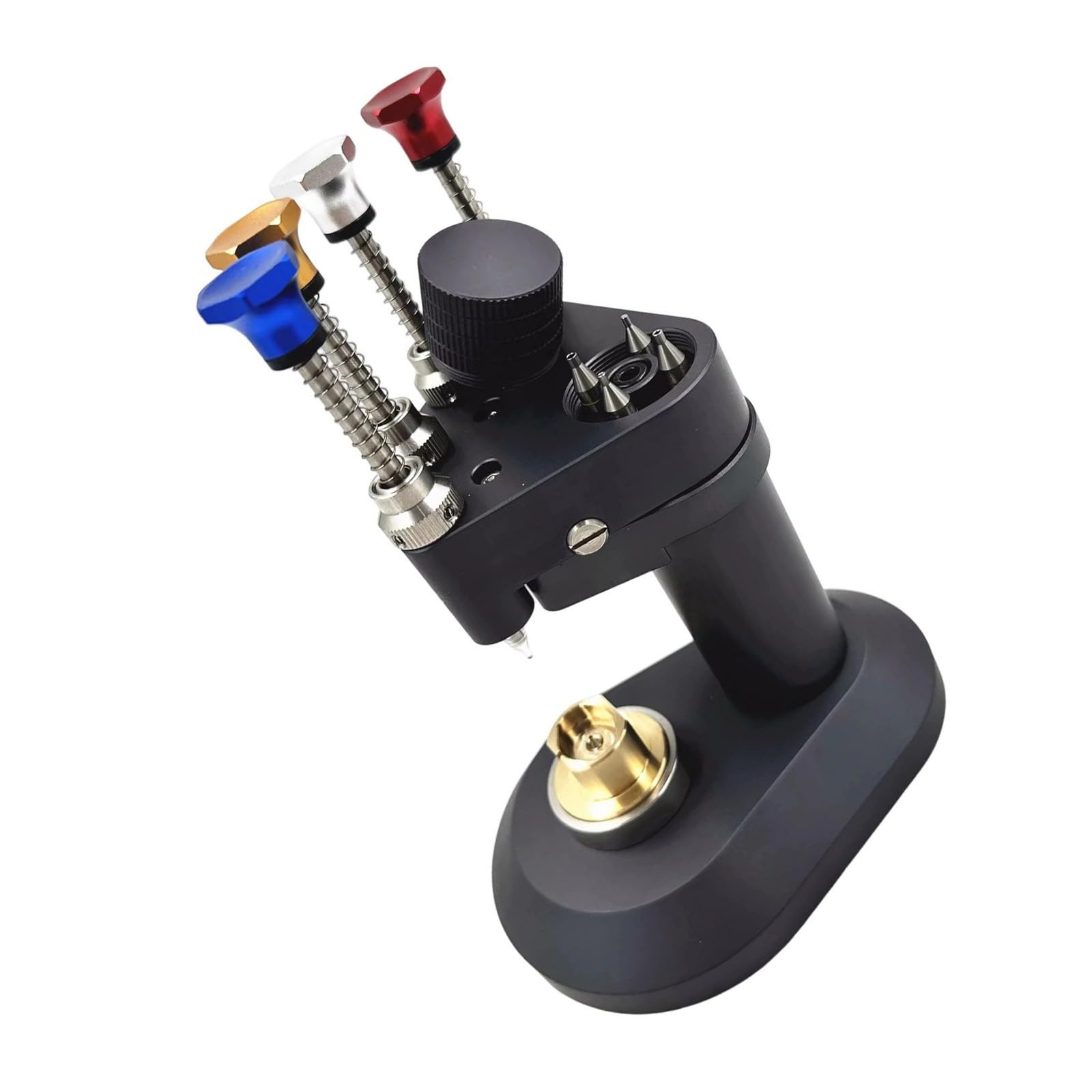 Msioytog Aluminum Alloy Watchmaker Tool 4 Pin Hands Presser For Accurate Positioning And Stable Operations Reliabled Adjustments Watchmaker Hands Setting Tool