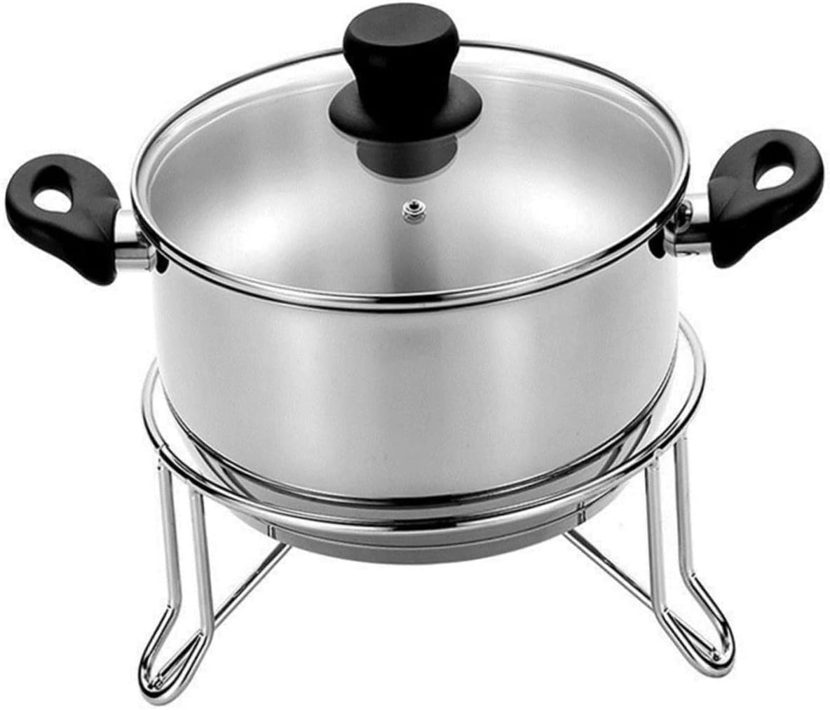 Unomor Multi-Functional Kitchen Rack Heatproof Pot Stand Steam Pot Rack Non-Slip Sturdy Design