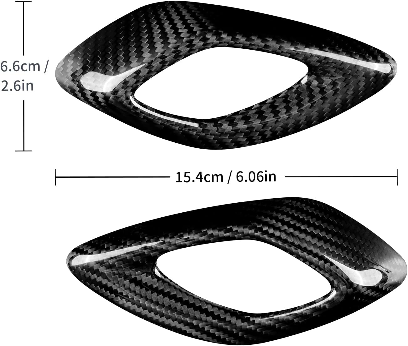 AIRSPEED Real Carbon Fiber Car Door Panels Cover Interior Trim for Chevrolet Camaro 2016 2017 2018 2019 2020 2021 2022 2023 Accessories, Black