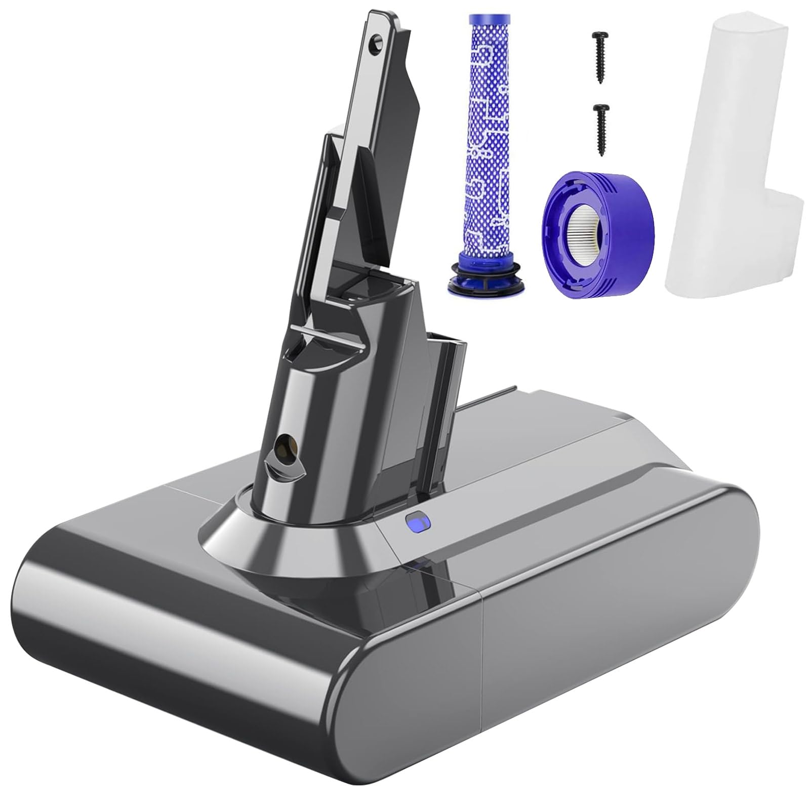Akku V7 kompatibel mit Dyson V7 SV11 mit Ersatzfilter Ersatzteile