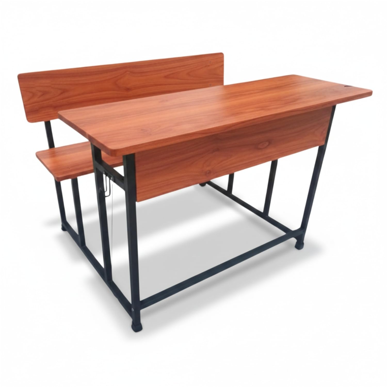 ALKOSIGN Student Classroom Bench for School - Pre Lam Particle Board Top with Metal Frame | Durable, Ergonomic Seating for 2 Students | Ideal for Study (Black Powder Coating)-image-30