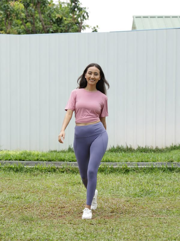 Image of BlissClub Women's Fitted Pants (BC TGLtall XL Monica Mauve Tall-Above 5.5 inch