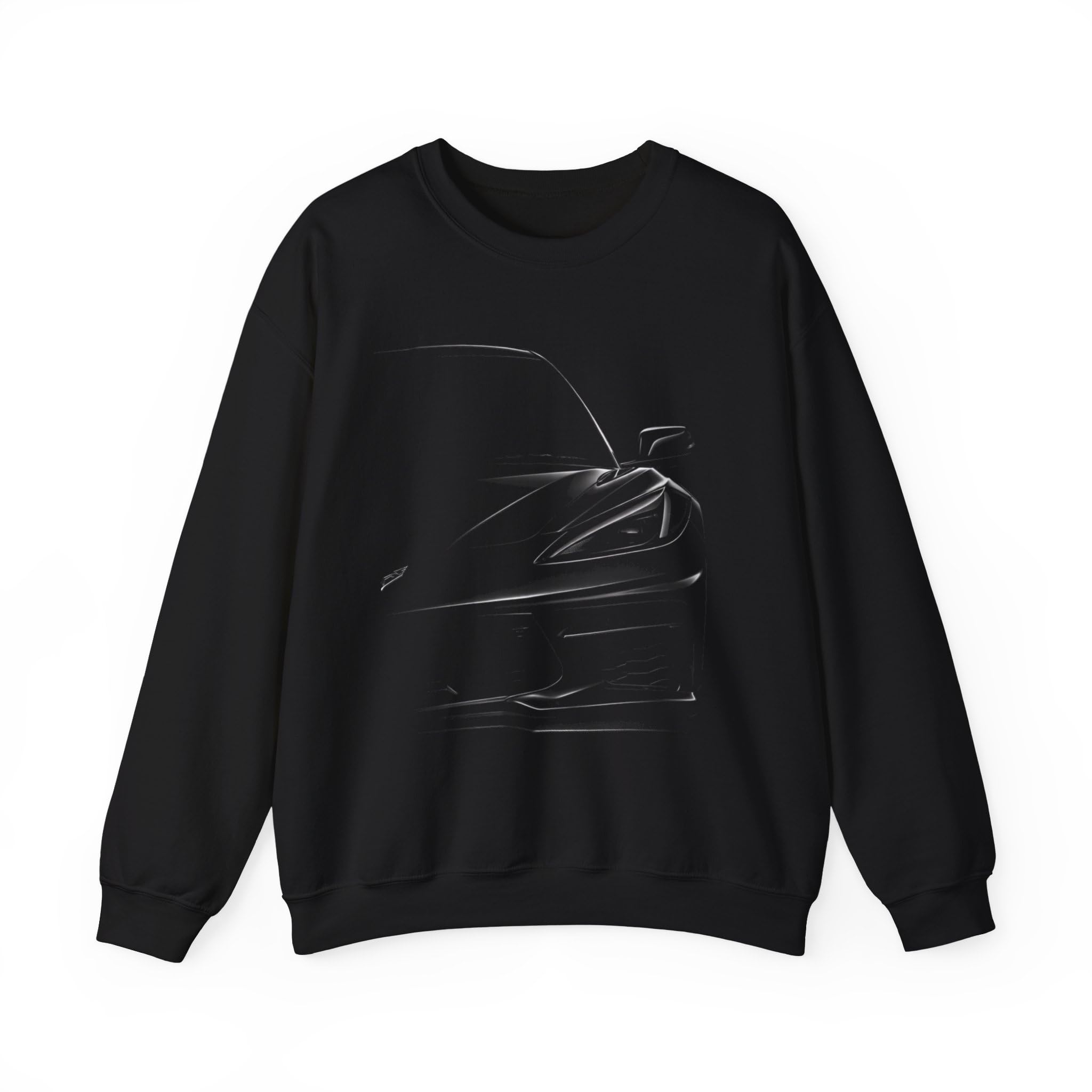 C8 Stingray Dark Estetyczna Bluza Nowoczesna Grafika Supercar Crewneck