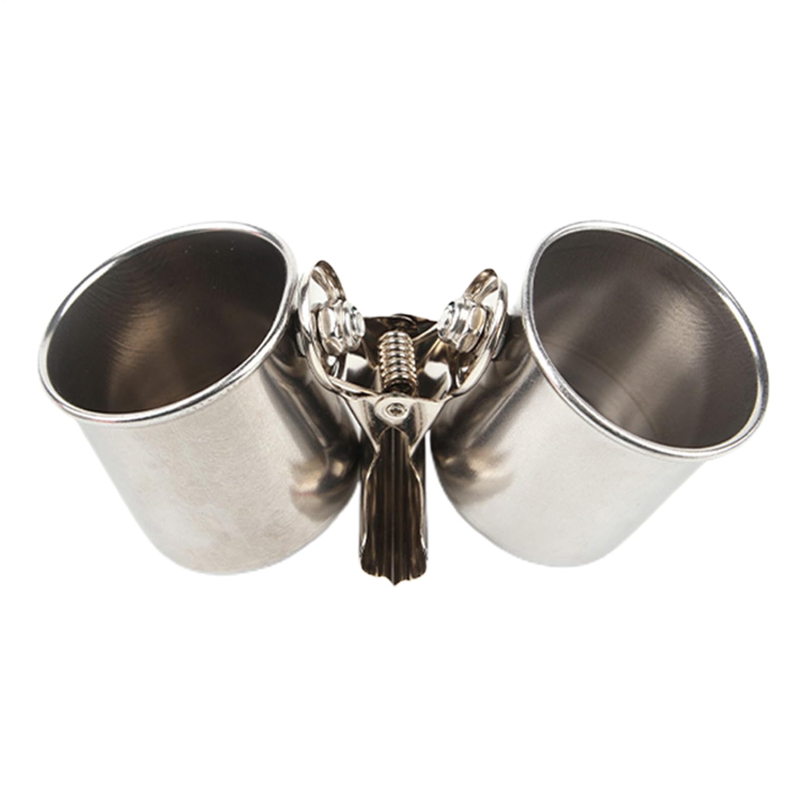 Parrot Feeder - Double Bowl Cage Dish Set, Hanging Water Holder Accessory, Acrylic Perch Clip Holder, Feeding Kit for Small Oise