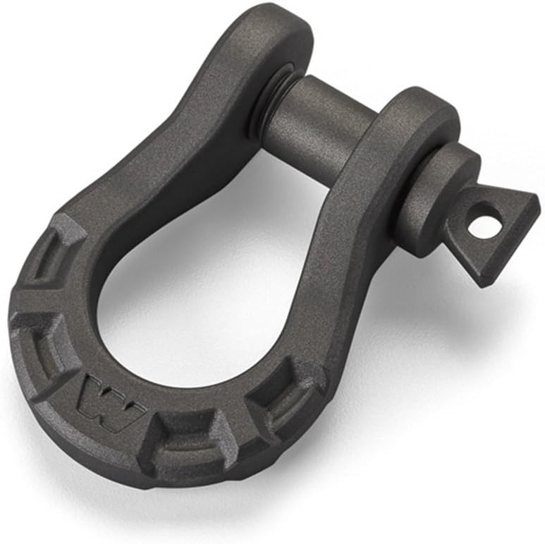 WARN 92092 Epic 1/2" Steel Winch D-Ring Shackle with 5/8" Pin: 2.75 Ton (5,500 lb) Capacity , Black