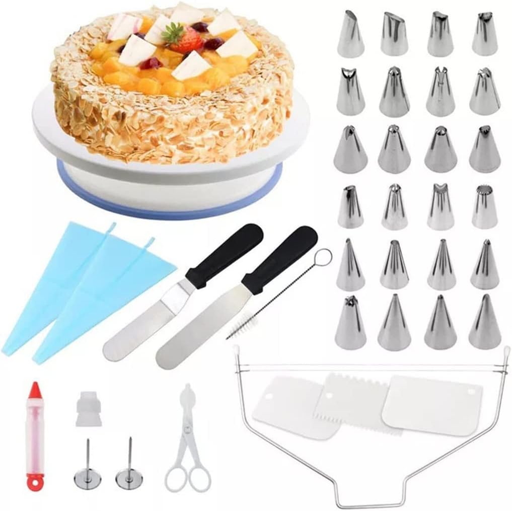 39Pcs Reusable Baking Cups Cupcake Decorating Tools Baking Supplies Set Icing Smoother Spatulas Pastry Bags Leveler
