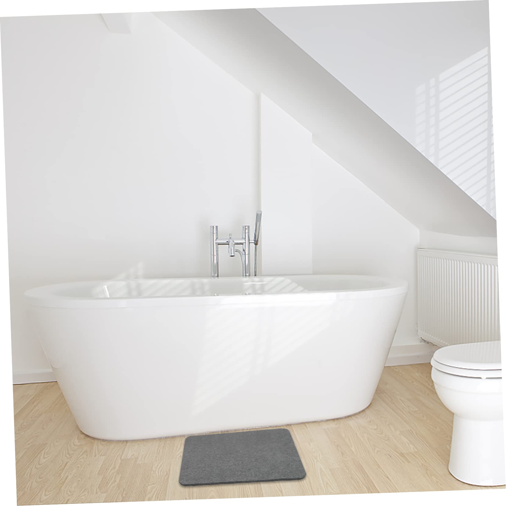 WOONEKY Tappeto per Bagno e Cucina in Terra Diatomea 40x30 Cm ad Asciugatura Rapida Eccellente Assorbimento e Superficie Morbida e Confortevole