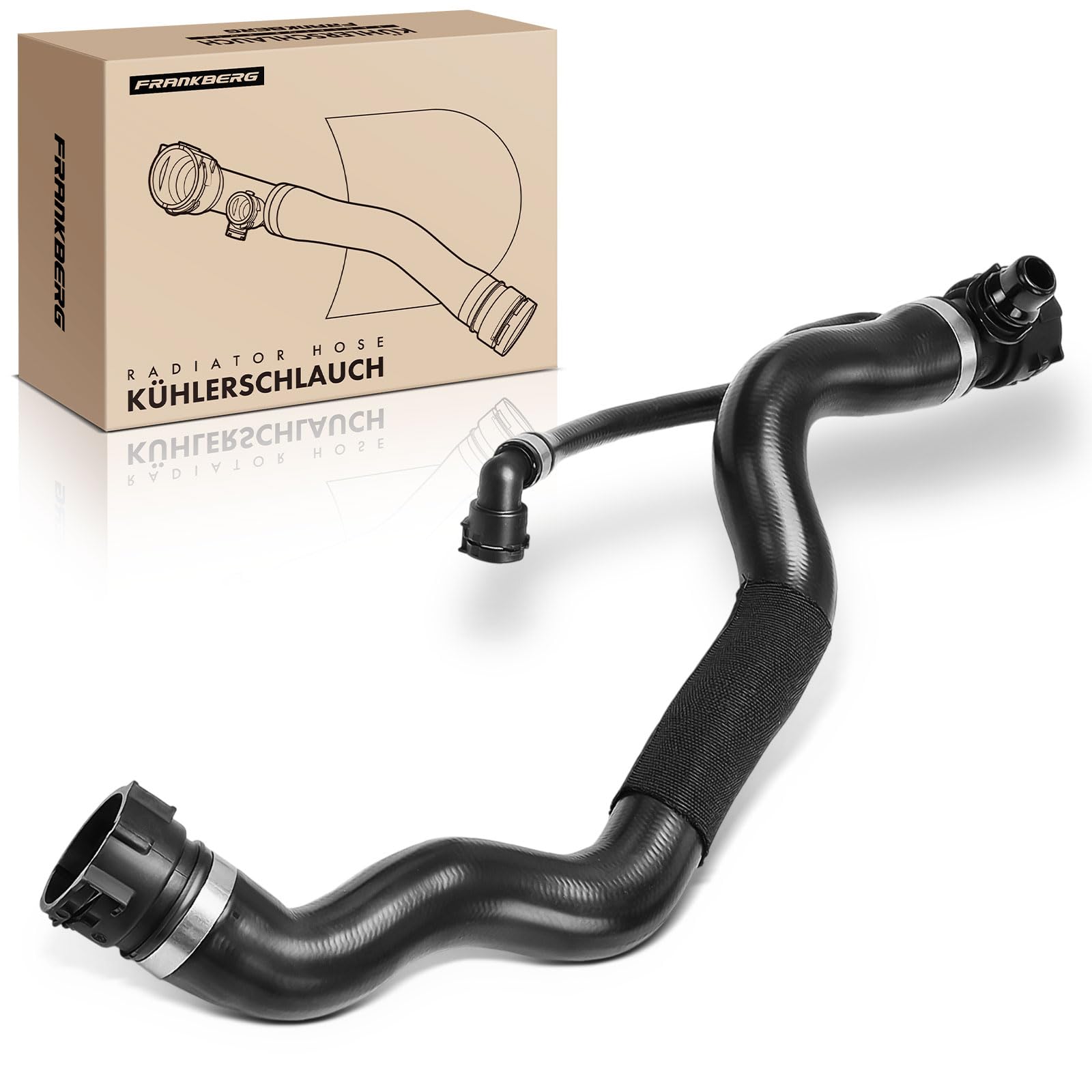 Frankberg Tubo refrigerante Tubo Motore in alto Compatibile con X1 E84 2.0L Serie 3 Touring E91 2.0L Serie 3 E90 2.0L Serie 3 Cabriolet E93 2.0L Serie 3 Coupé E92 Replace# 17128511623