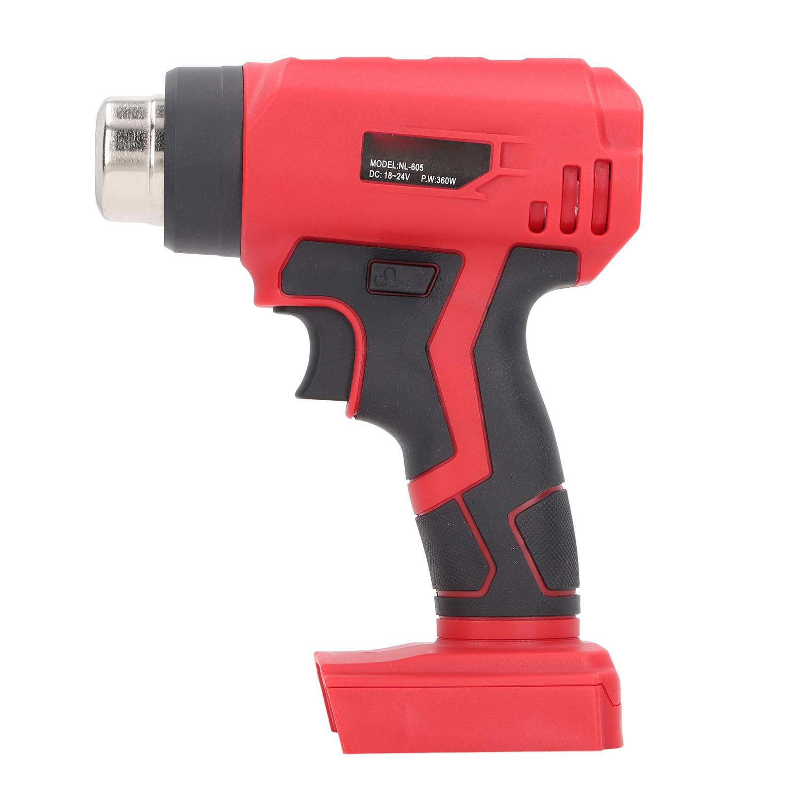 Kit di pistola di calore a cordone 360W pistola ad aria cal a riscalmento rapido per artigianato tubi di rimpasto con batteria al litio a 4 ugelli