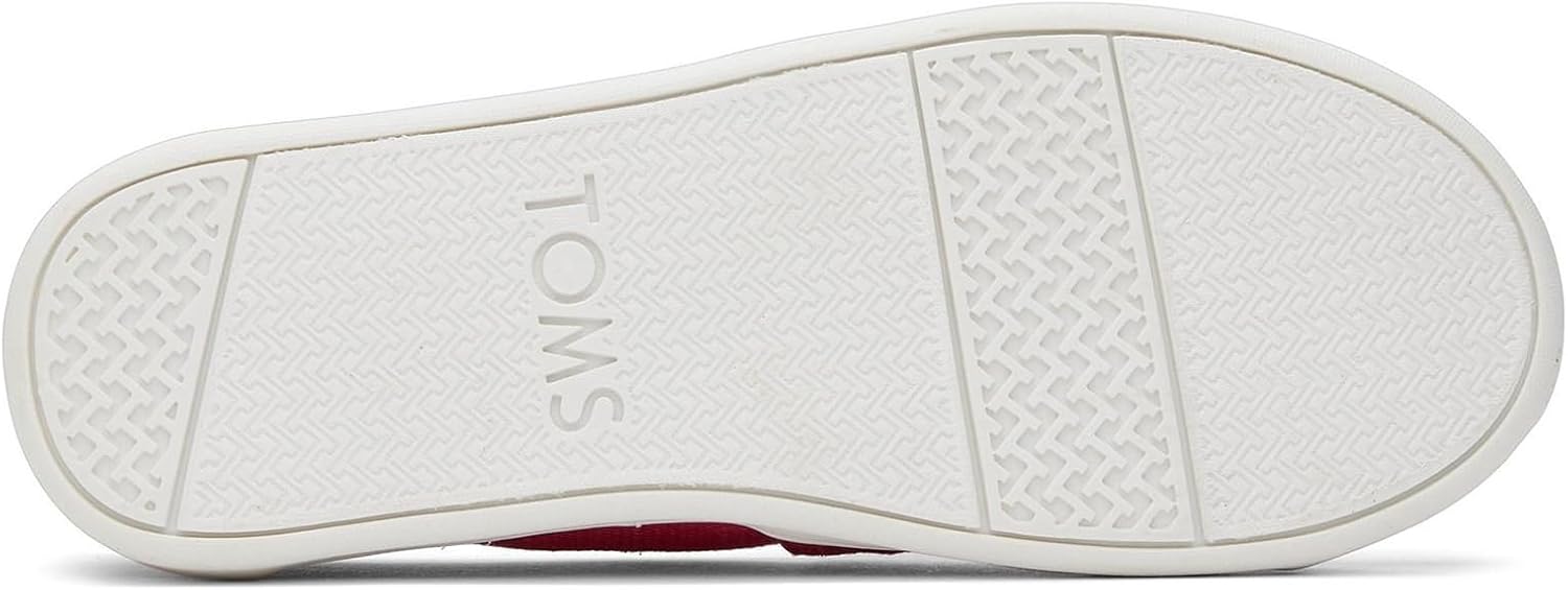 Toms Girl's Classic AlpargataLoafer Flat, Fuchsia Heritage Canvas, 4 US