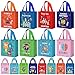 Sanwuta 24 Pcs Science Party Favors Reusable Gift Bag with Handles Foldable Non Woven Fabric Tote Bag Goodie Gift Treat Bag Colored Treat Bags for Kids Students Science Theme Party Supplies, 8 Styles