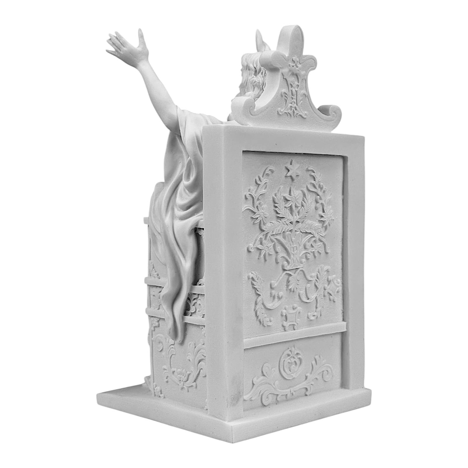 Zeus - Statua in marmo fuso – Padre degli Dei greco e romano – Scultura mitologia classica fatta a mano 25 cm