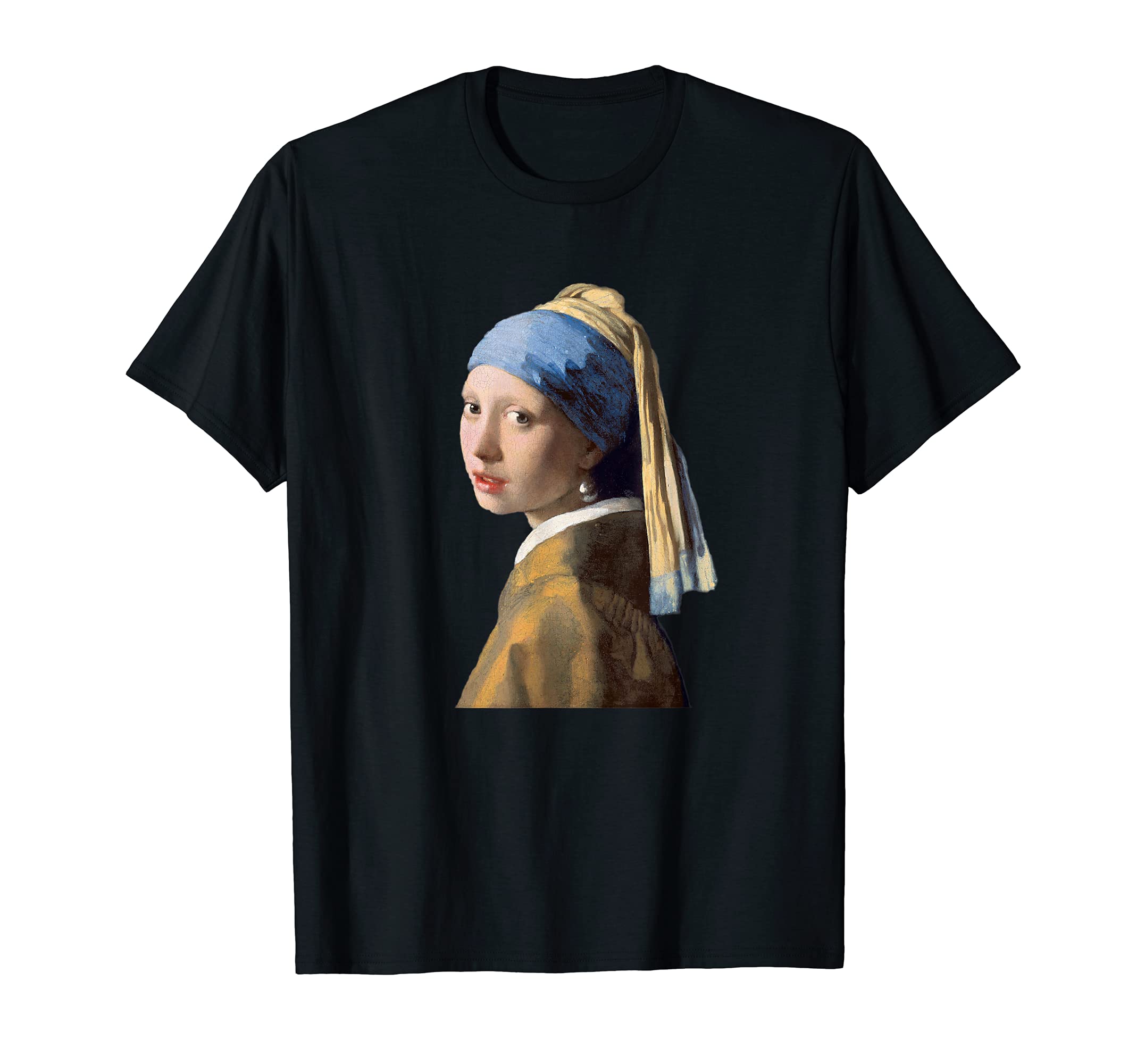 Girl Pearl Art FGirl with a Pearl Earring Portrait T-ShirtOEKO-TEX STANDARD 100