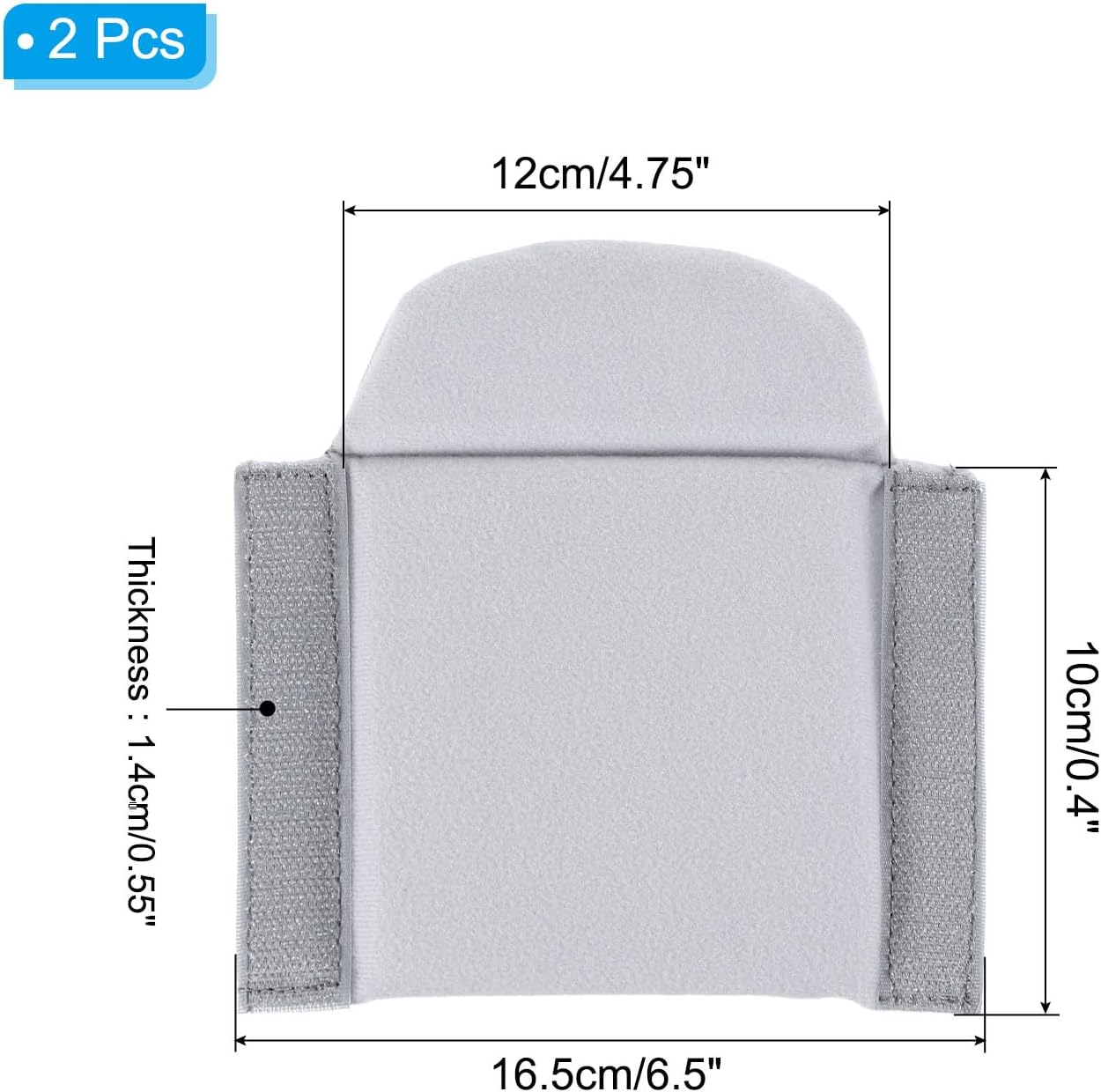 PATIKIL Camera Bag Divider, 2Pcs 6.5"x6.3"x0.55" Shockproof Camera Bag Inserts Separator Pad Protective Lens for Nikon Camera DSLR Protect Bag Organizer Universal Divider Cushion, Gray - Image 2