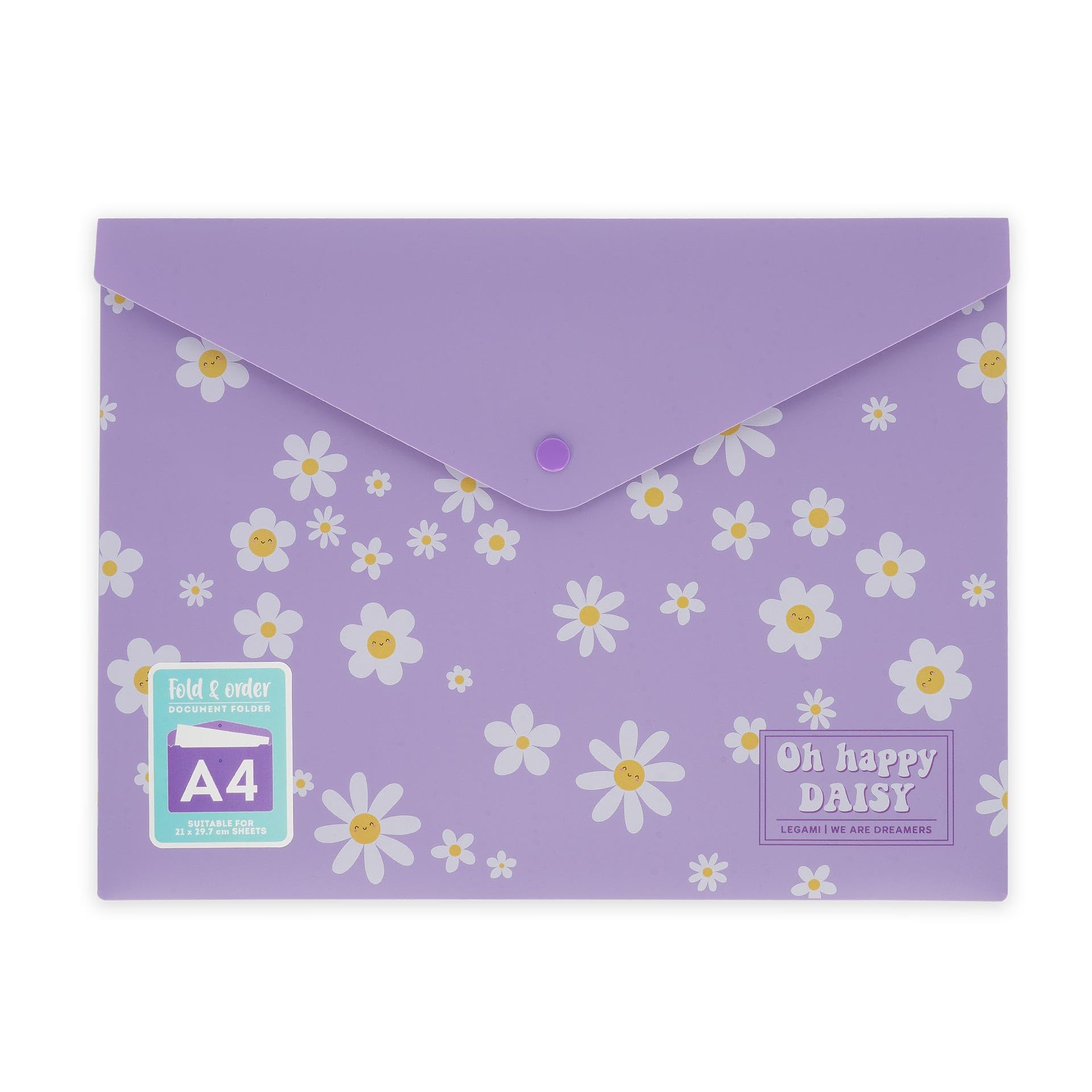 Legami Document Folder Fold & Order (A4) (Daisy)