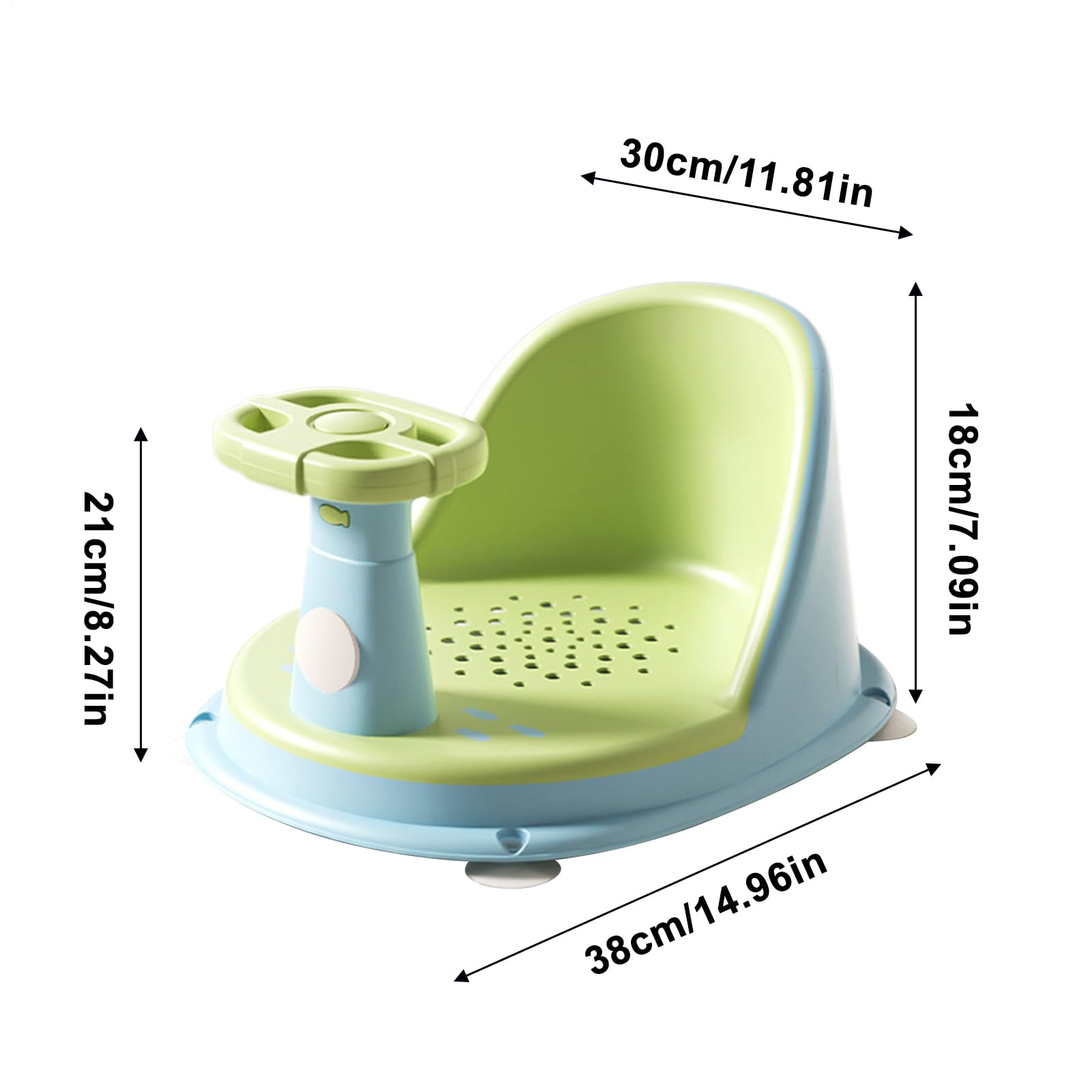 Stabile seggiolino da per bambini, comodo supporto per vasca, dispositivo per lavare i bambini da 10 pollici con struttura robusta, seggiolino da compatto con design portatile, vestibilità