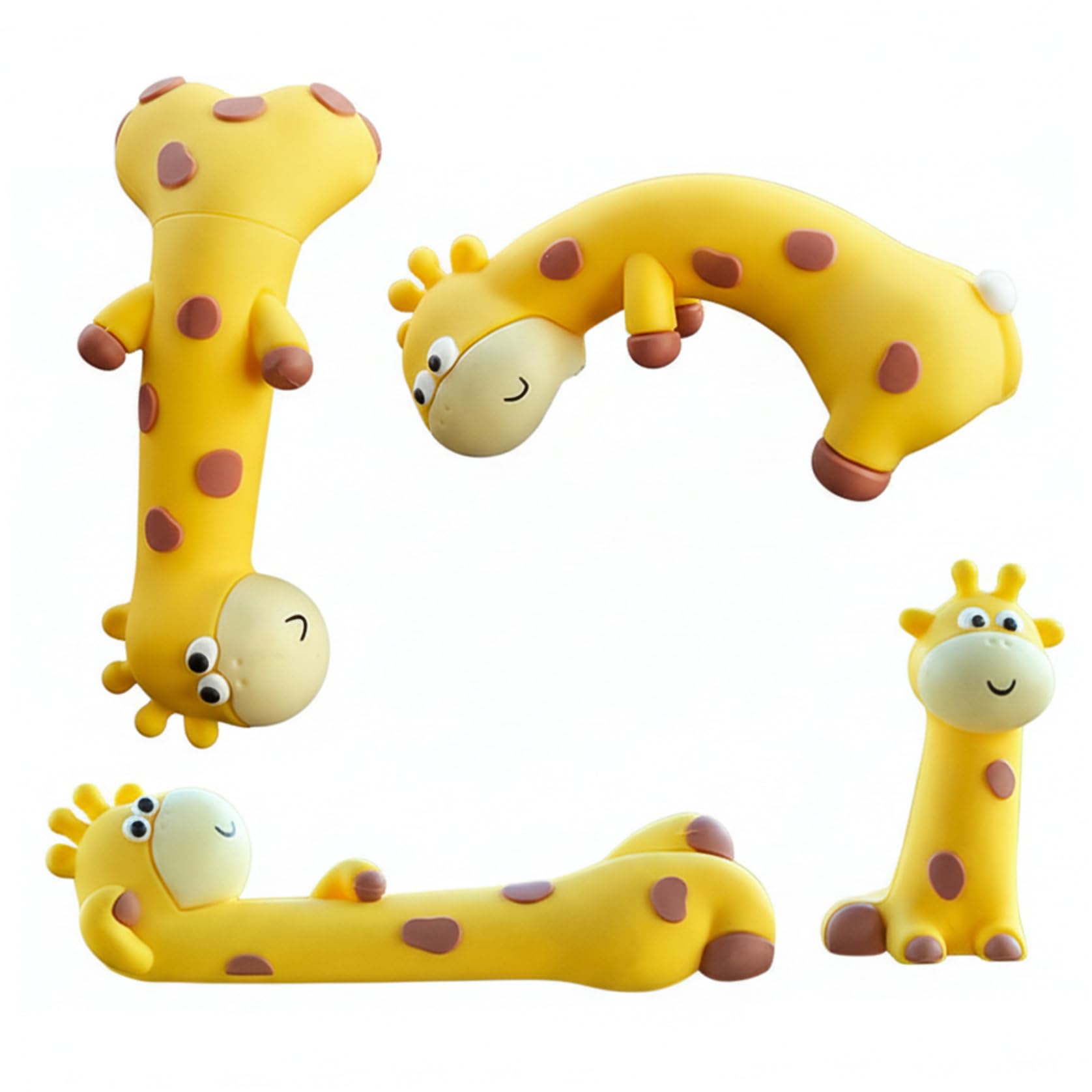 Figurines girafe en résine amusantes pour personnaliser vos écrans PC