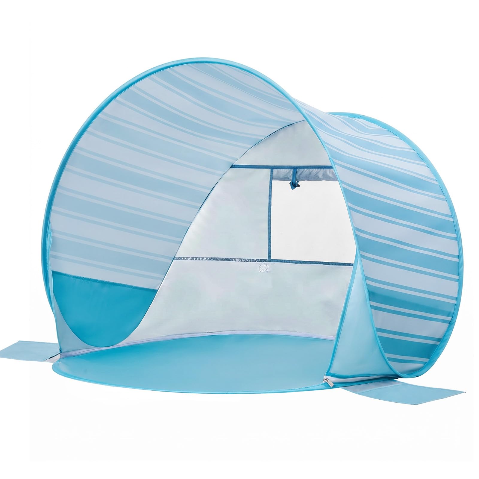 Tente de plage pop-up pour bébé : tente de plage Apojungle - Protection UV - Tente légère pour garçons et filles - Protection solaire et coupe-vent - Tente solaire pour extérieur, plage, pique-nique