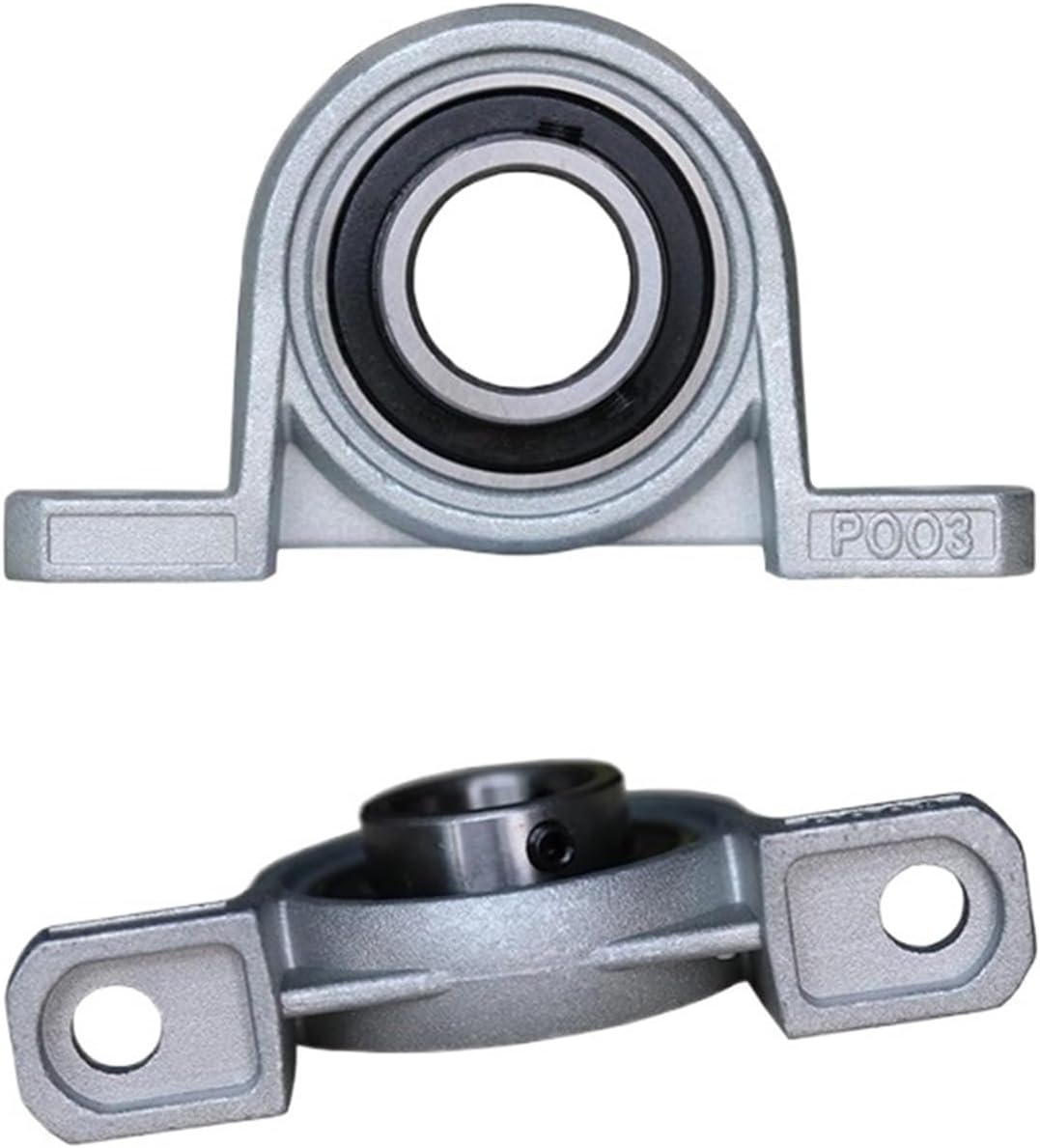 4/10Pcs Zinc Alloy Diameter 8mm 10mm 12mm 17mm Bore Ball Bearing Pillow Block Mounted Support KP08 KP000 KP001 Kp003 Kp005 Kp006(KP08 8mm,10Pcs)