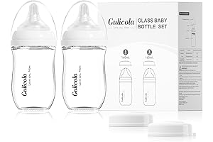 5oz Lansinoh Natural Glass Baby Bottles - White
