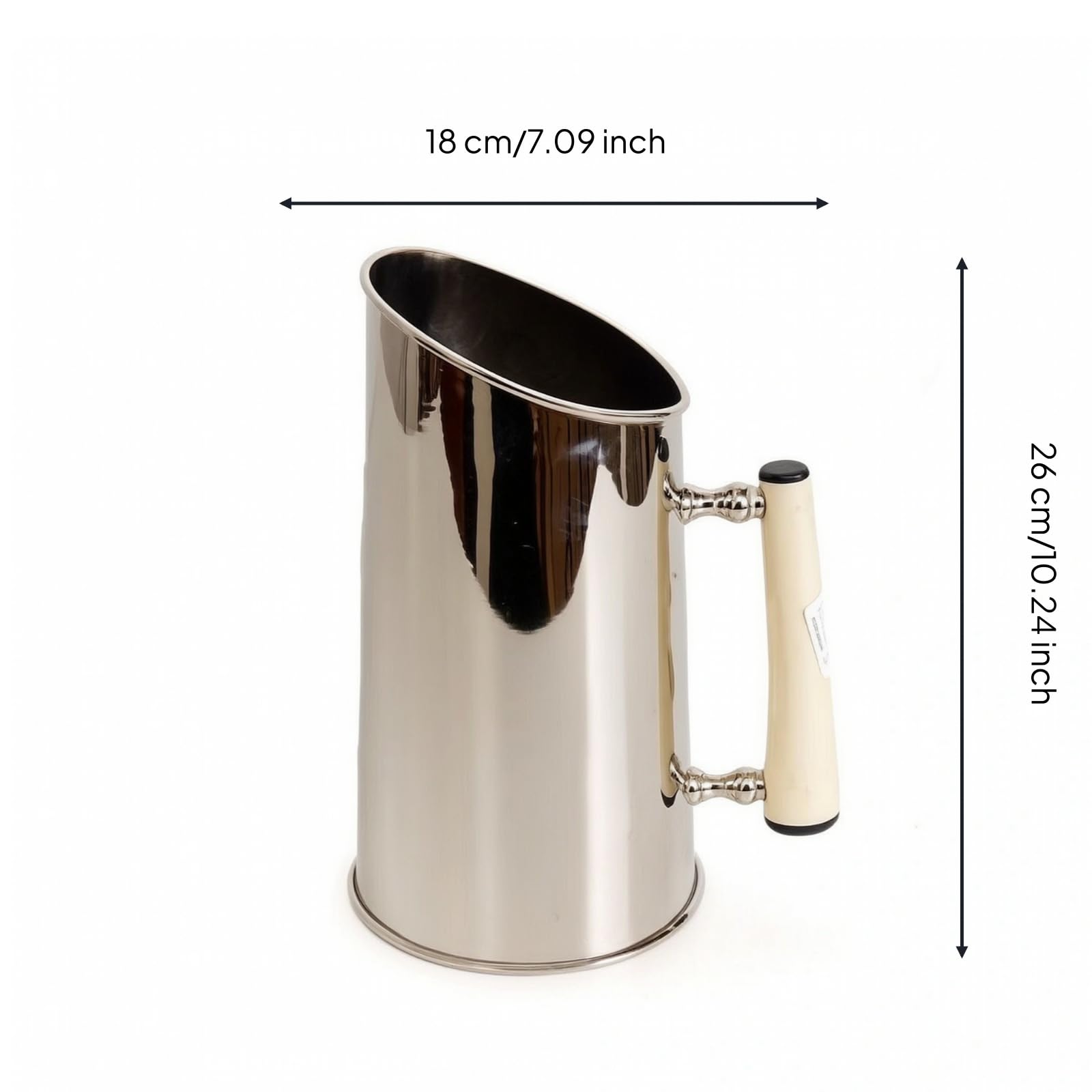 Baoblaze Sacacorchos Profesional Abridor Vino Manual Botella Sommelier Palanca Espiral Preciso Acero Inoxidable Mango Ergonómico, 18 11 H26cm, Cubo De Vino con Mango Blanco Roto