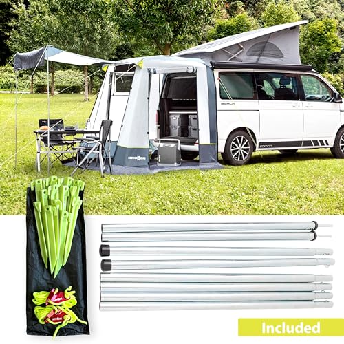 Brunner Heckzelt Comet 200 x 200 x 205 cm, Einheitsgröße, Grau/dunkegrau