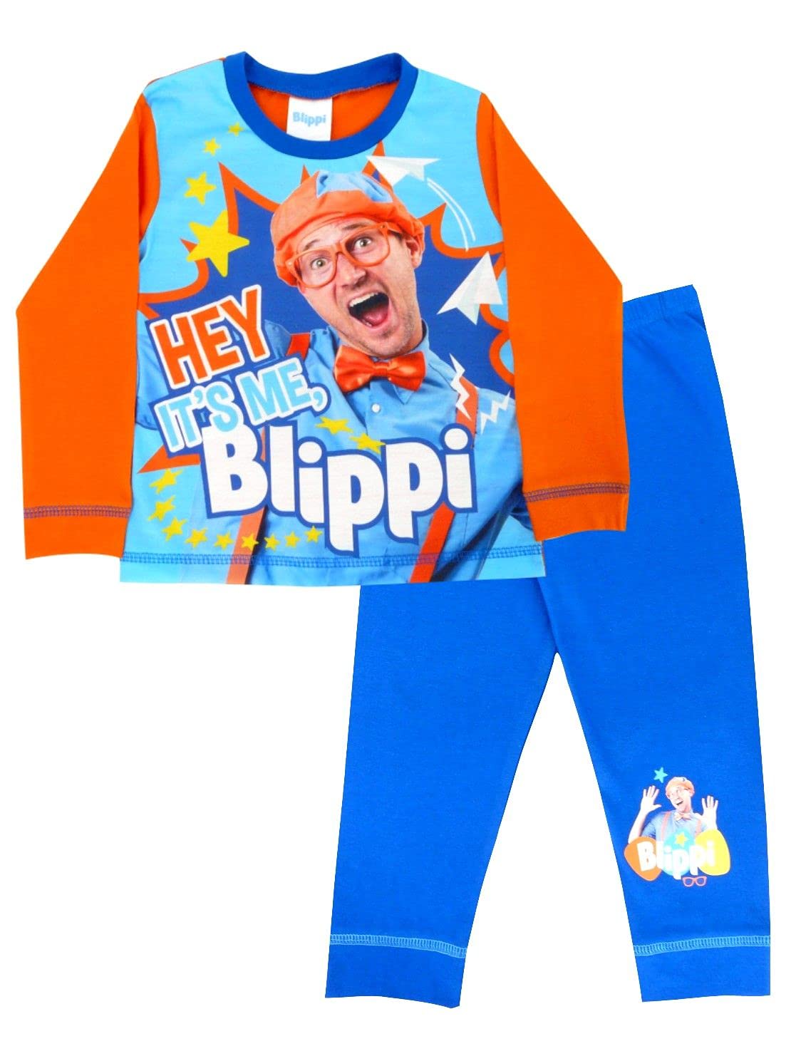 Tdp Textiles Blippi Blue 33103 Official Blippi Hey Its Me Blippi 33103 Cotton Pyjamas Set 3-4 Years