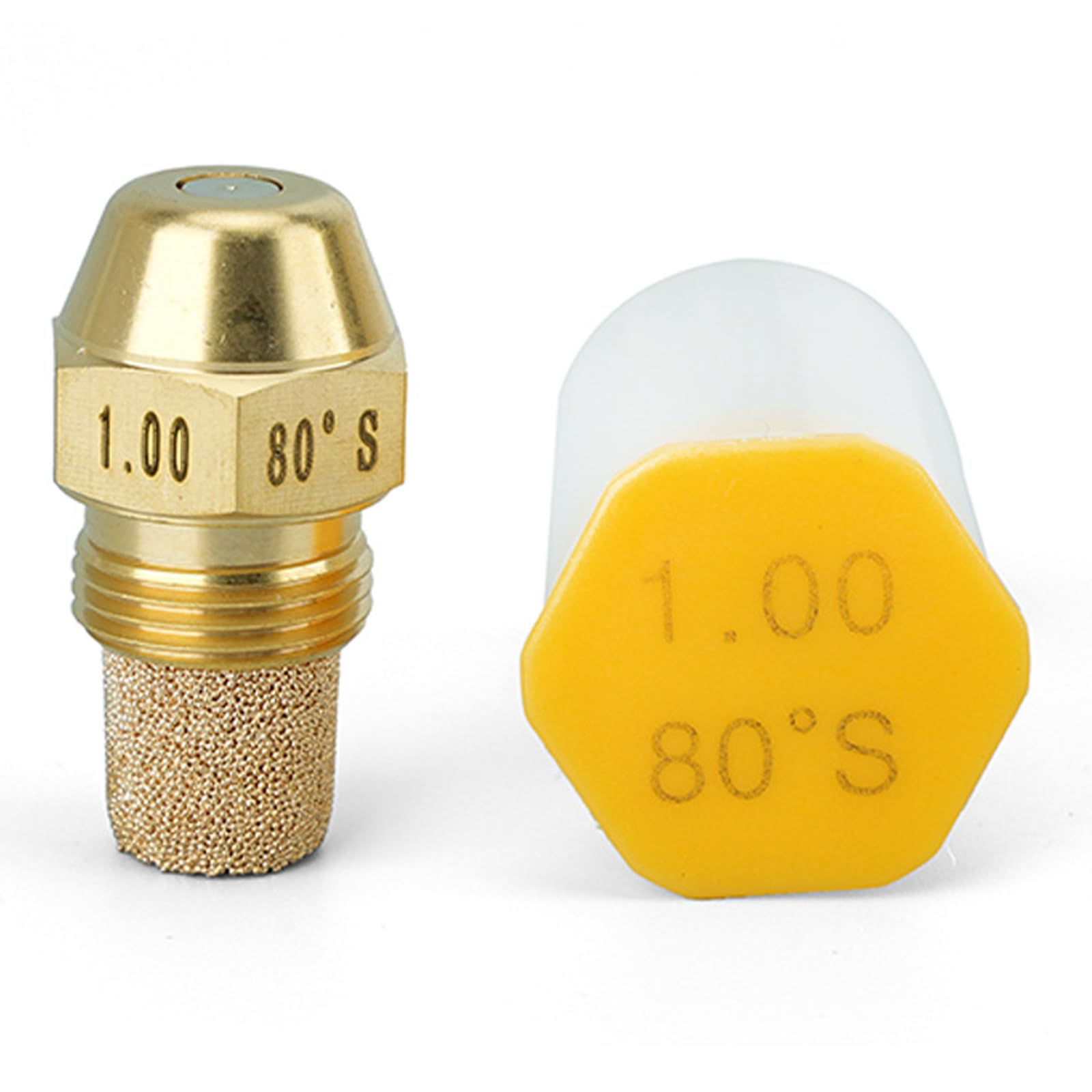 Efficiency 80 Degree Metal Nozzle for Industrial Furnaces with 14 GPH Bronze Coal Stove Nozzle Coal Combustion
