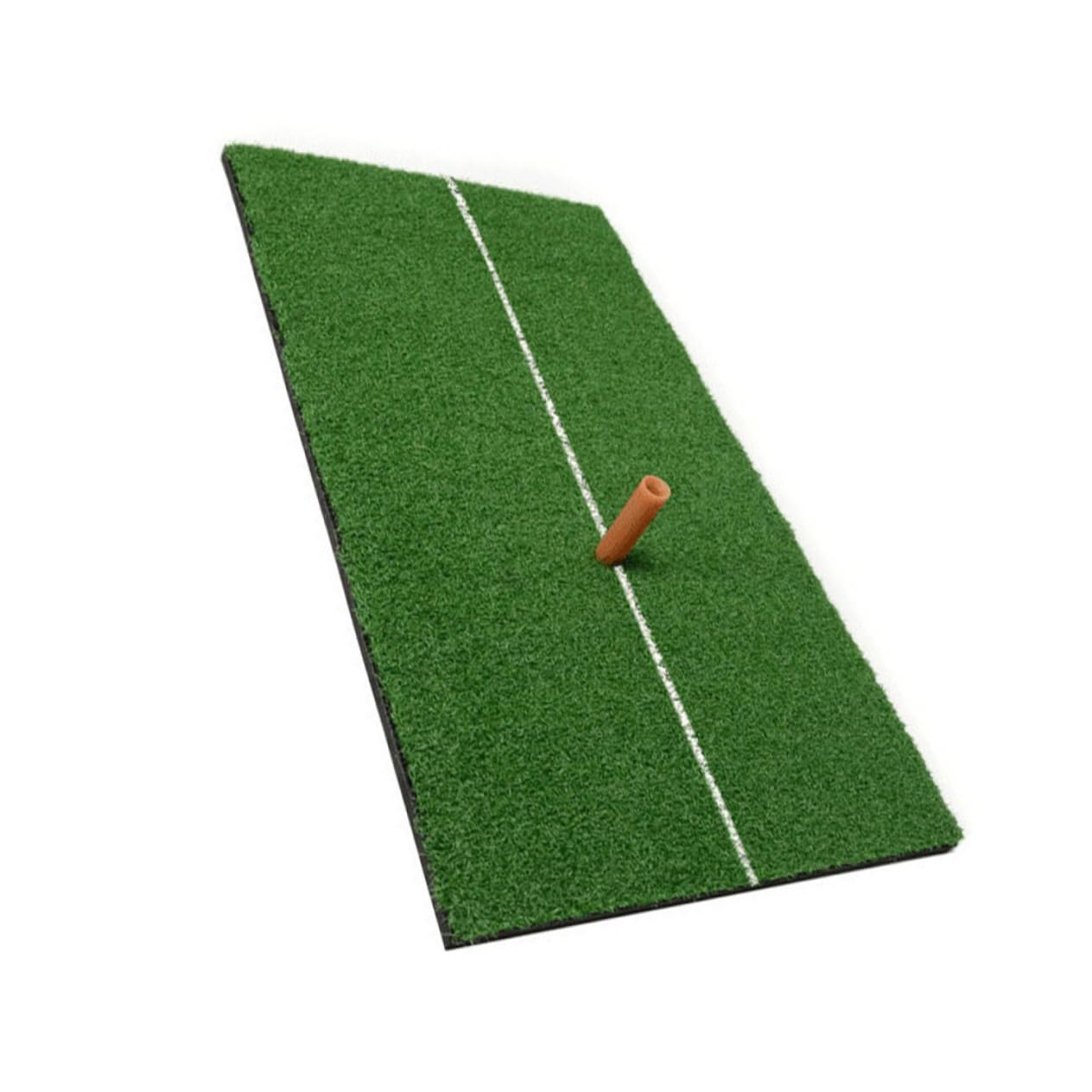 VINTORKY 1Pc Indoor Golf Practice Swing Mat Cushion Green with Tee Durable Hitting Pad for Swing Training Thick Exercise Mat for Home Use Protects Floor from Impacts