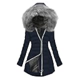 Long Coats for Women Winter Warm Fleece Lined Warm Long Puffer Jacket Thicken Parka Outwear With Faux Fur Hood