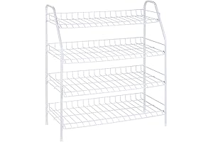 Honey-Can-Do White 4-Tier Storage Rack SHO-09490