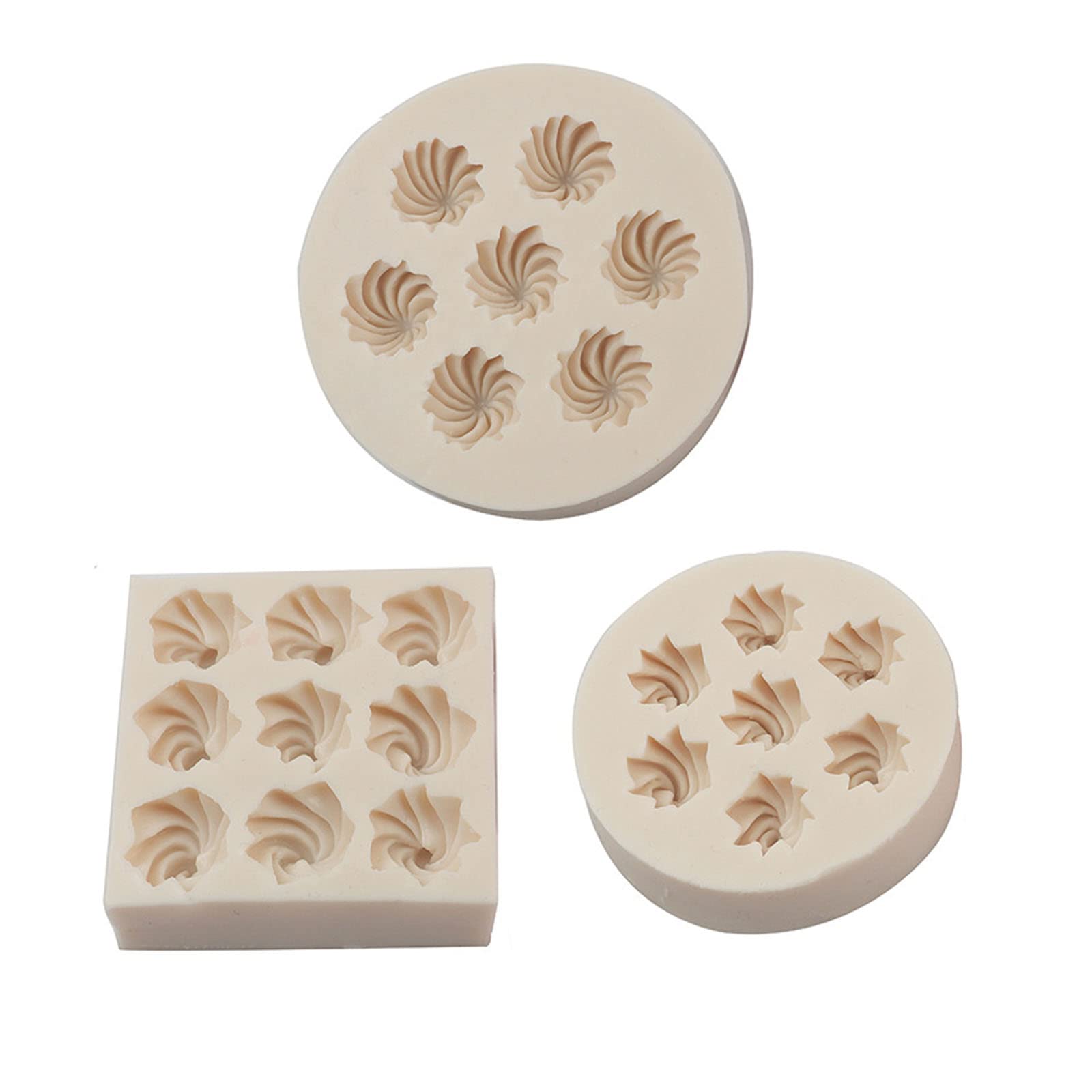 Osniyaw Grey Cream Silicone Mould Handmade Fondant Biscuit Mould Cake Decorating Tool Kitchen Baking Accessories Fondant Mould For Mousse Cupcakes Decorating Pastry Tool